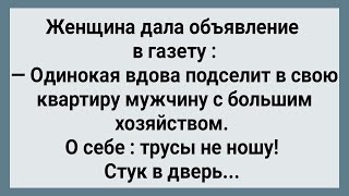 Вдова Подселила Мужика с Большим Хозяйством! Сборник Свежих Анекдотов! Юмор!