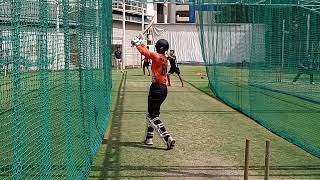 Under22 practice session left arm spin bowling.