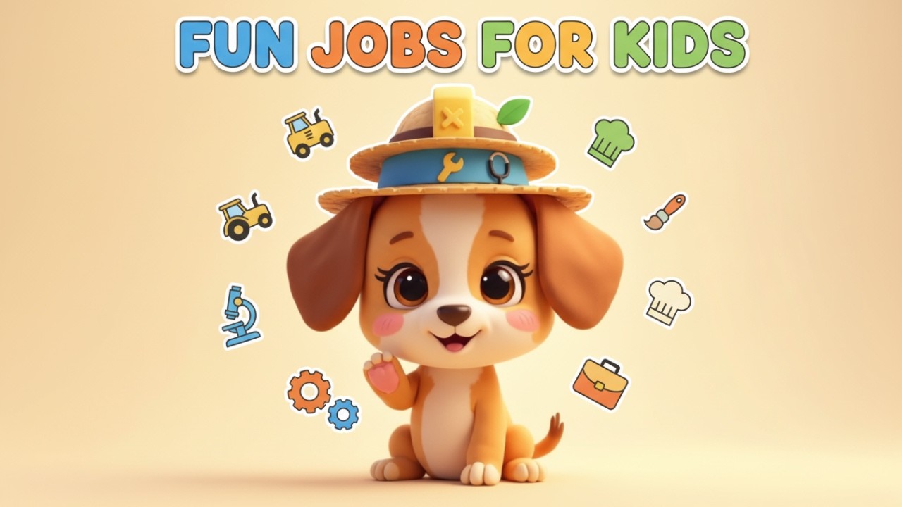 Learns Fun Jobs for Kids | Learn with Puppy Fun! 🐶👶 | Fun Learning Adventures for Kids! #9
