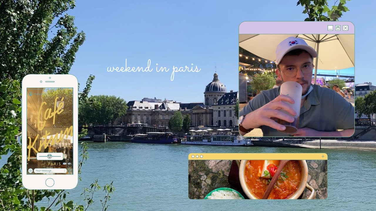 Paris Vlog✨｜Korean Streetfood Restaurant, Café Kitsuné, Palais Royal｜🇫🇷🇰🇷 Intl Couple