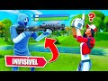 FIQUEI INVENCÍVEL E INVISÍVEL para TROLLAR JOGADORES no FORTNITE! *BUG*