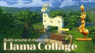 I made a house shaped like a llama? 🦙 Sims 4 challenge