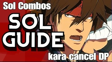 Sol badbuy Combos bnb (kara dash cancel) DP optimal