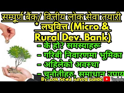 What is Microfinance लघुवित्त Role in Poverty Alleviation, Challenges Nepal Bank Exam Preparation