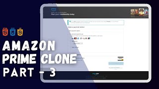 Amazon Prime Video Clone || Part - 3 || HTML || CSS || JavaScript