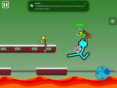 Today I'm playing a stick man fighting game