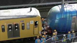 西武鉄道 001系 Laview 秋津連絡線入線と新101系263Fと連結シーン