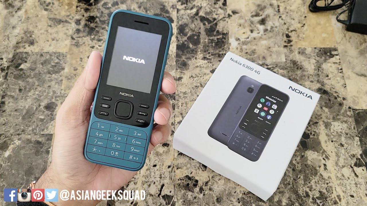 Nokia 6300 4G - Unboxing in Cyan 