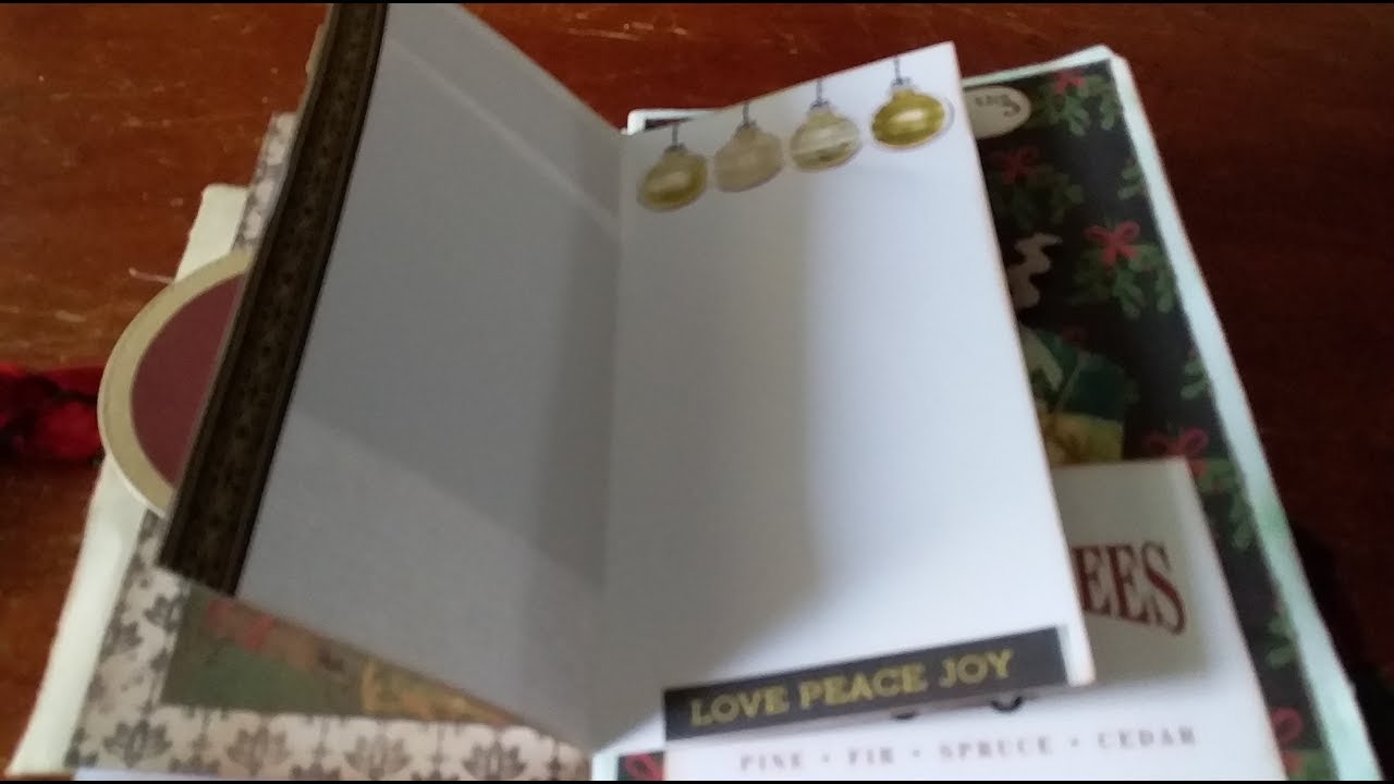 No Sew Easy Hinge Junk Journal (part 4) - YouTube