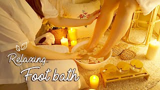 ASMR Relaxing Foot Bath for Your Tired Feet