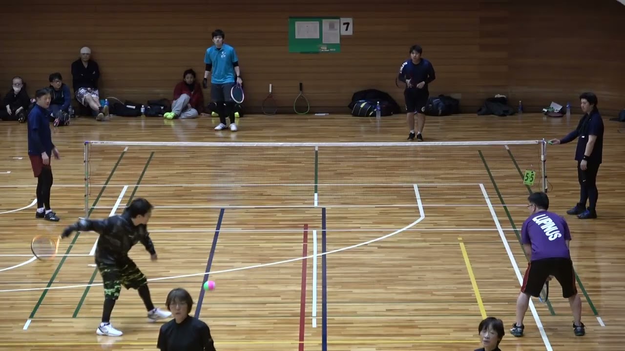 2025年　戸田大会　男子ブロックA　決勝トーナメント1回戦　藤内村上ペアvs招斉藤ペア