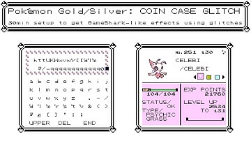 Pokémon Gold/Silver: Using the Coin Case Glitch to set up a cheat engine