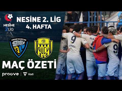 Karacabey Belediyespor vs. Ankaragücü | Nesine 2. Lig Week 4 Highlights
