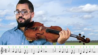 TUTORIAL | Como Tocar Mais Perto Quero Estar no Violino + Partitura