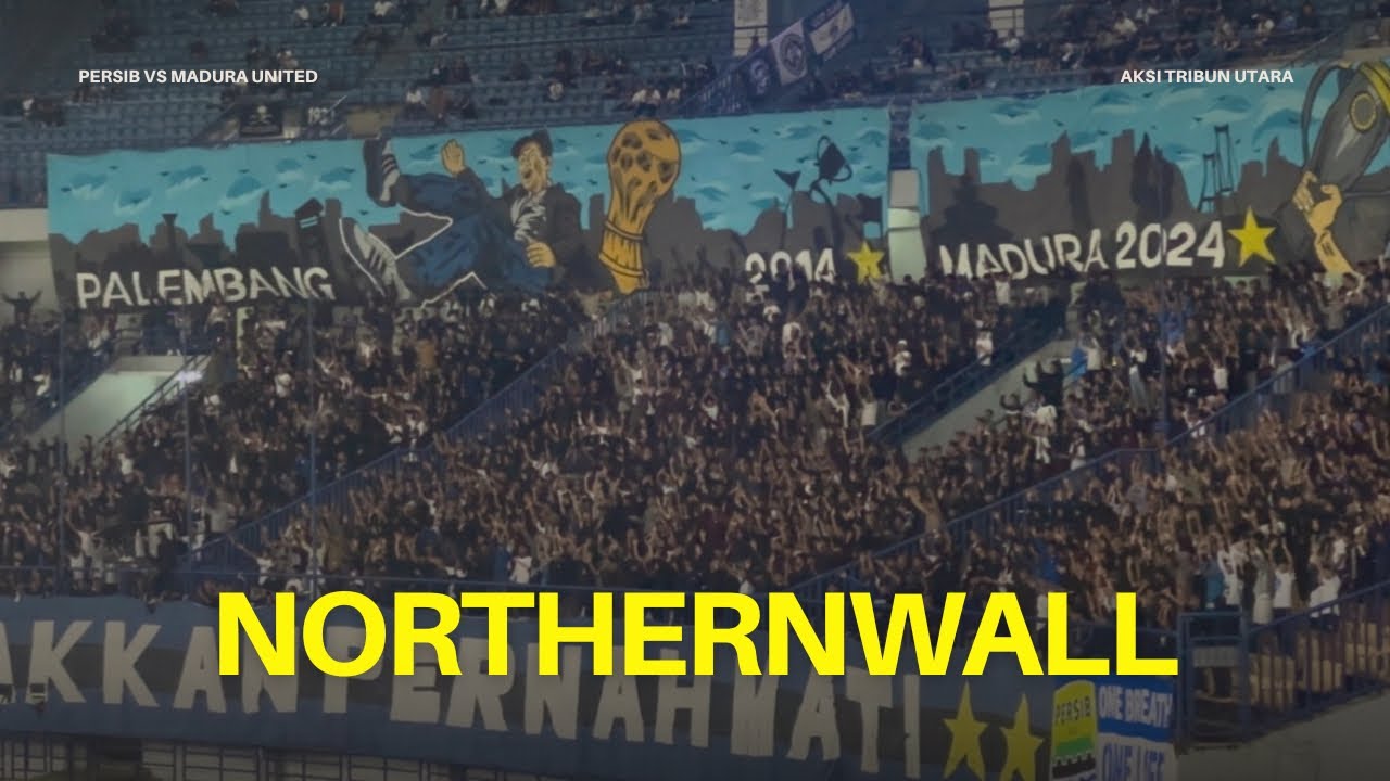 AKSI TRIBUN UTARA SAAT PERSIB VS MADURA UNITED | BRI Super League 25/26
