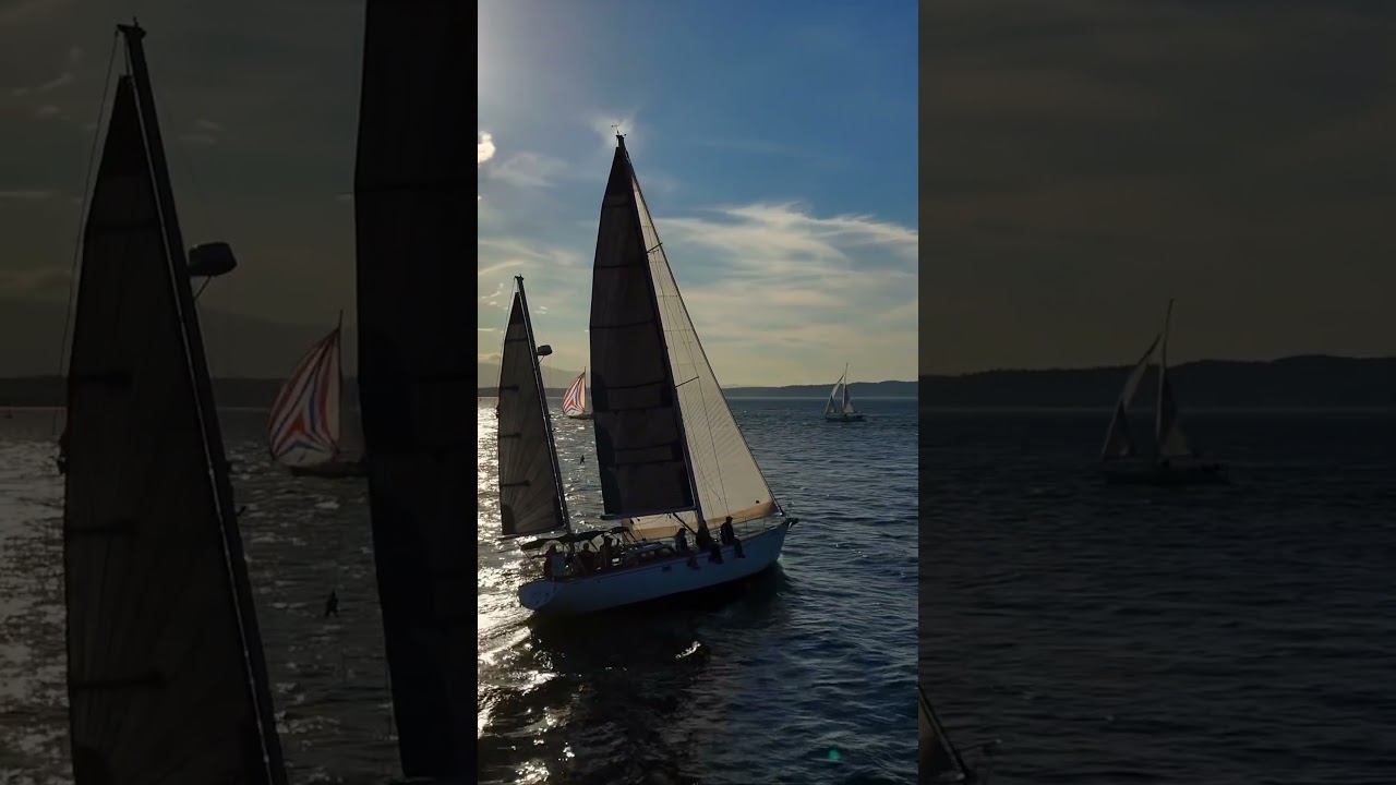 Puget Sound Sailing Traditions | Local Regatta from Above | DJI Mini 4 Aerial View
