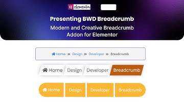 Presenting BWD Breadcrumb Elementor addon