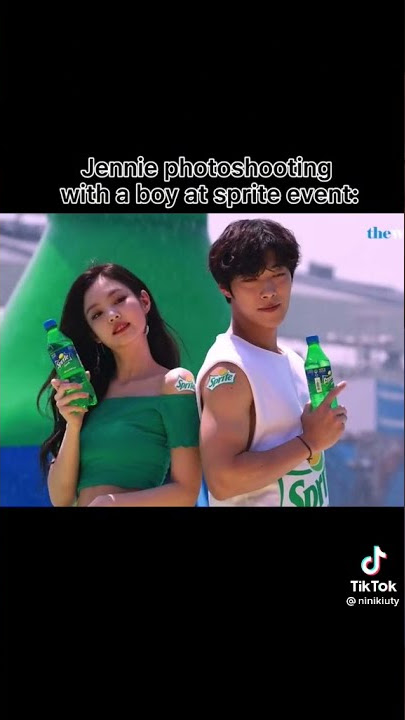 Jennie Photoshooting With A Boy At Sprite Event         But...