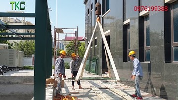 ✅  Thi Công Mái Kính Cường Lực Tại Đông Anh Hà Nội