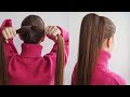 Easy stylish ponytail hairstyle tutorial