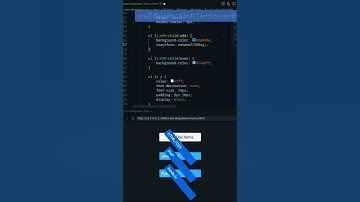 Dropdown Menu with Cool Transformation | #Coding #Shorts