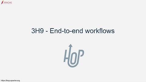 3H9 - End-to-end workflows