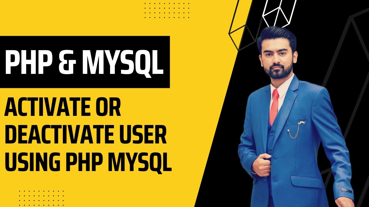 Activate or Deactivate User Using PHP MYSQL in Urdu / Hindi - YouTube