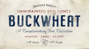 Buckwheat Opentype SVG Fonts Font Free Download