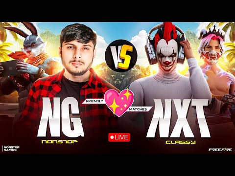 NG vs NXT 🔥❤ AFTER A LONG TIME 😨 #100k #nonstopgaming -free fire live