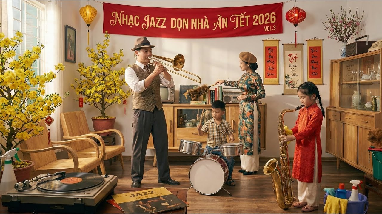 Nhạc Jazz Dọn Nhà Ăn Tết 2026 | Jazz Việt Chill Nghe Là Muốn Dọn