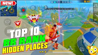 (Part 2) Top 10 hidden places in br rank nexterra | ff tips and tricks | Free Fire India