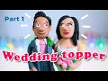 How to Make a WEDDING CAKE TOPPER with Polymer Clay | Part 1