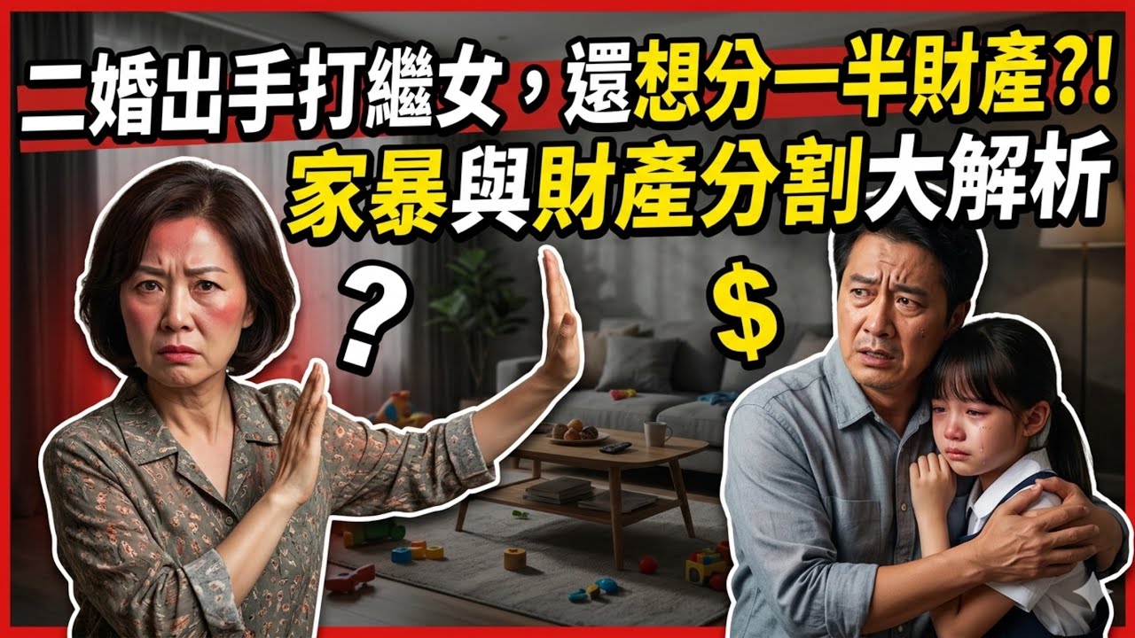 二婚後媽出手打繼女，還想分一半的財產？