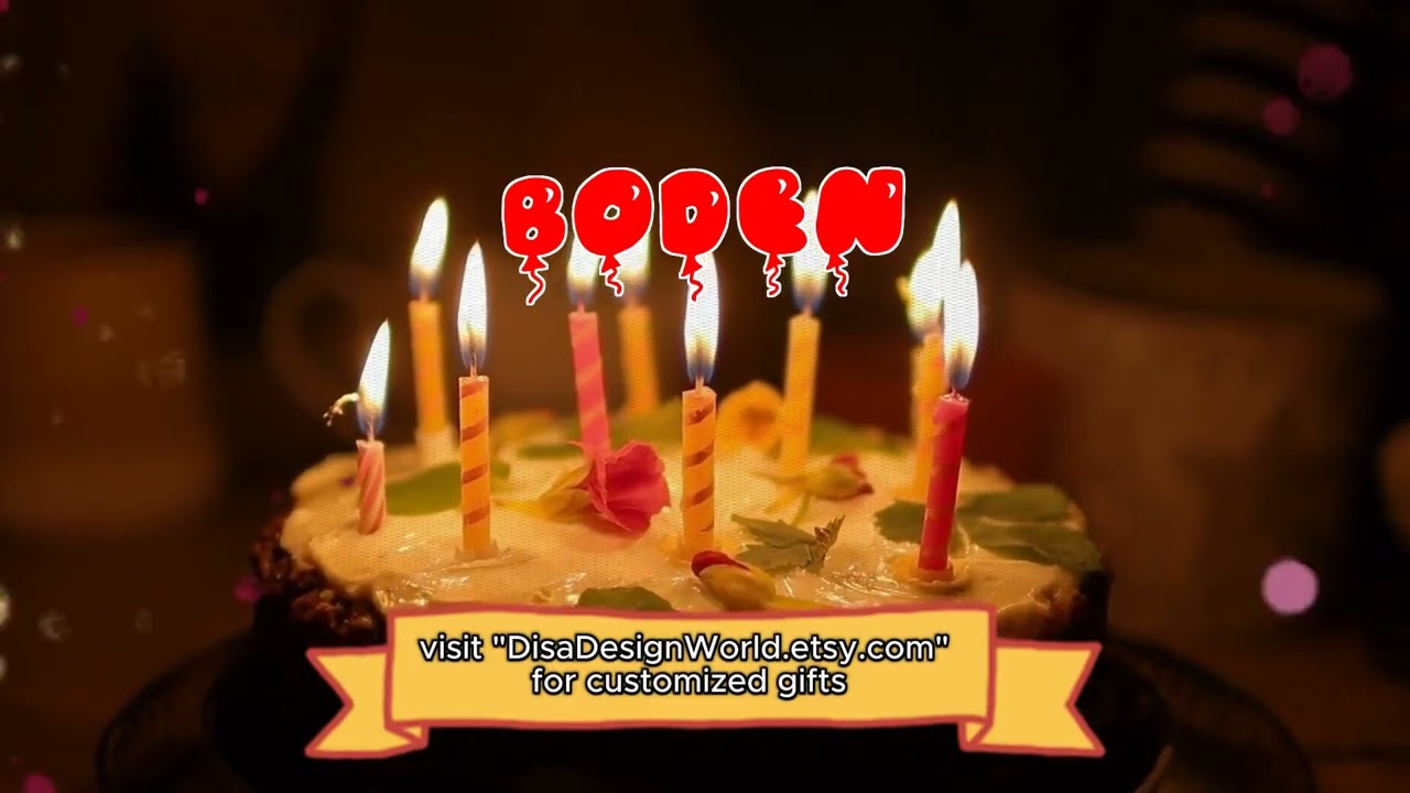 Happy Birthday BODEN   Happy Birthday Song   Birthday Wishes   Birthday Party