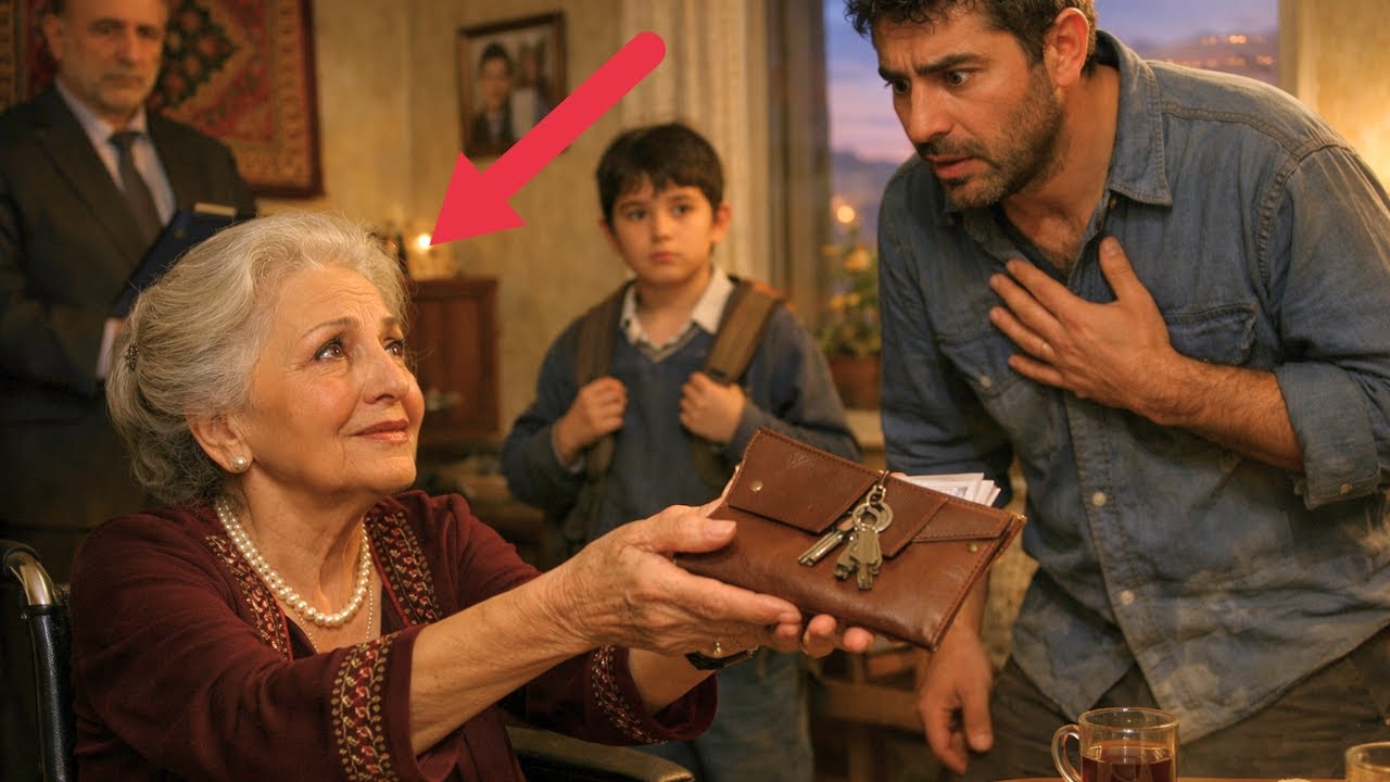 Միայնակ հայրը օգնեց հաշմանդամ կնոջը փողոցն անցնել, բայց սառեց երբ նա նրան առանձնատան բանալիները տվեց