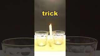 Funny & simple Candle Experiment -Easy science project  #shorts #candle #tricks