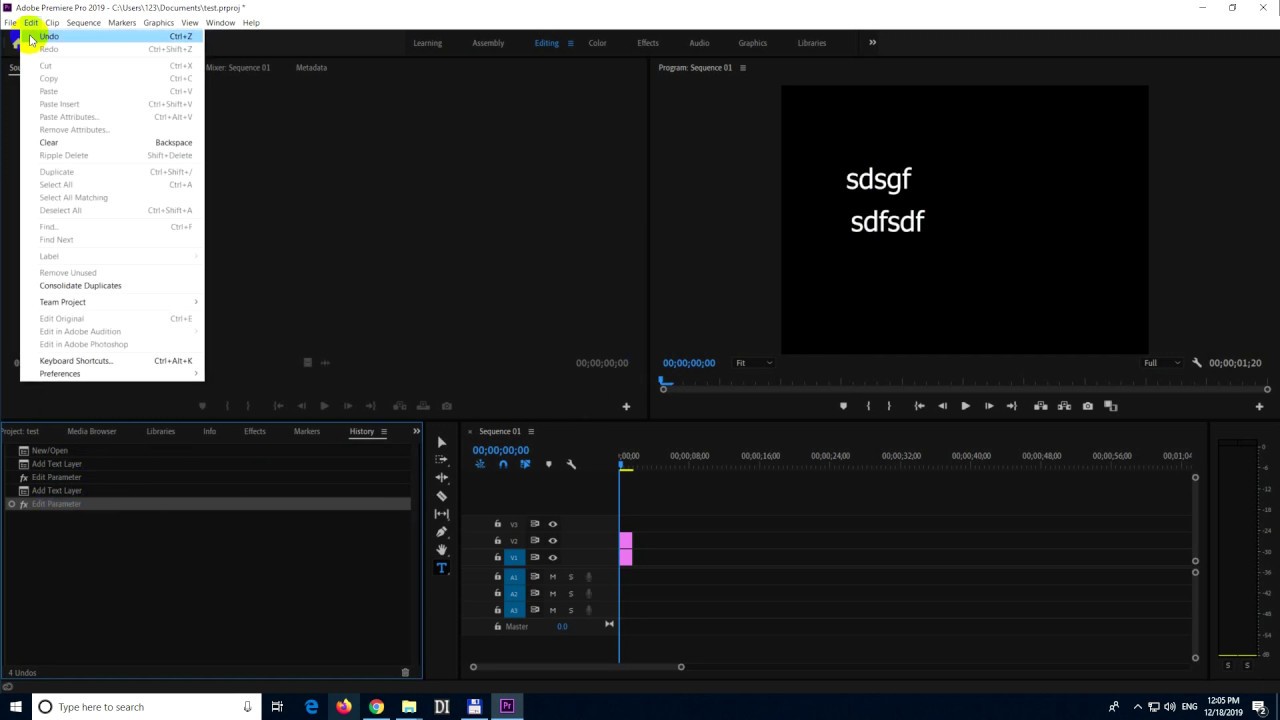 shortcut for redo adobe premiere shortcut for redo adobe premiere