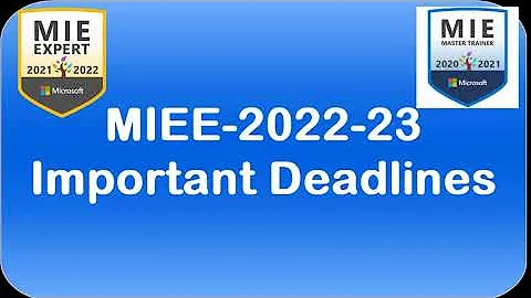 MIEE 2022-23 Self Nomination | Important Deadline | Microsoft Innovative Educator Expert
