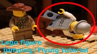 How to make a lego figure fly or jump in your animation/brickfilm -
stop-motion tutorial.