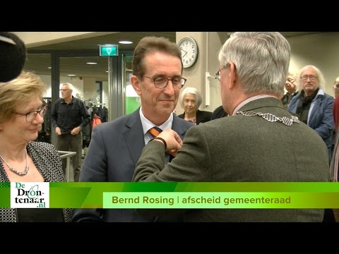 VIDEO | Lintje voor Bernd Rosing (VVD) bij afscheid gemeenteraad