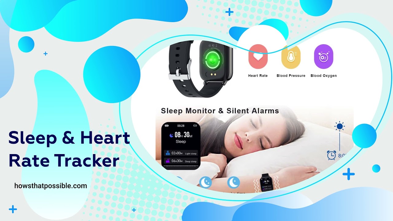 Smart Watch for Men & Women 1.69'' HD Touch Screen Fitness Tracker for Android iOS (CAD1015)