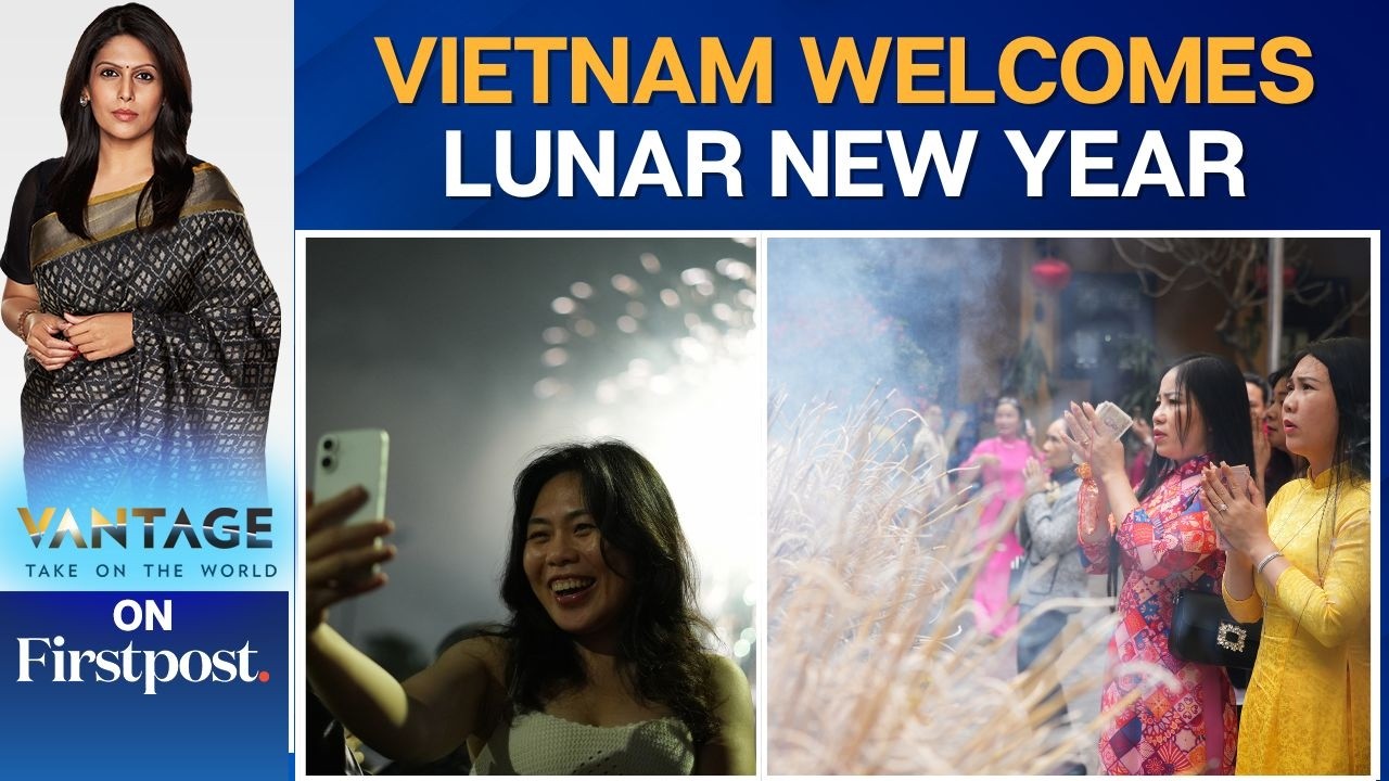 Фейерверк озарил небо в честь празднования китайского Нового года во Вьетнаме | Видео от Палки Шармы