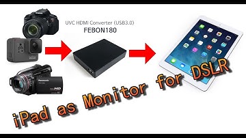 iPad as a Monitor for DSLR by lightning connector (No Jailbroken)