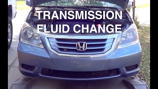 Honda Odyssey Transmission Fluid Change  EASY!