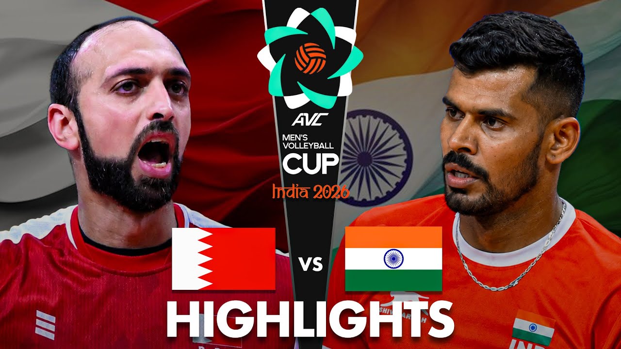 Bahrain 🇧🇭 vs India 🇮🇳 | Highlights | Bronze Match | AVC Men's Cup 2026