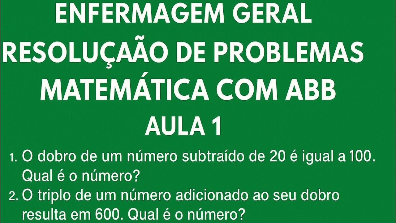 RESOLUÇÃO DE PROBLEMAS MATEMÁTICOS COM (ABB / Gabriel Boano)