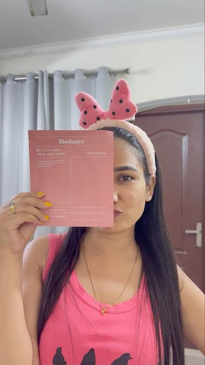 Trying the *VIRAL* BIODANCE COLLAGEN sheet mask!!