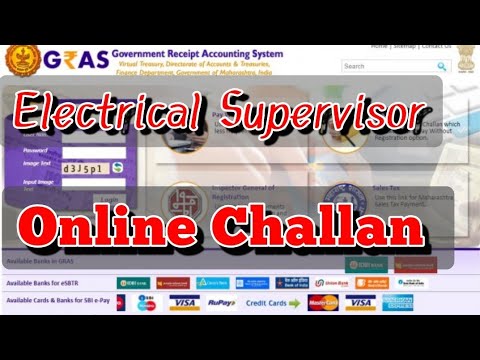 Electrical supervisor License Online Challan, Maharashtra.