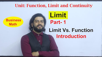 Limit Part 1 Introduction Class 12 Business Mathematics  NEB Function Limit and Continuity in Nepali