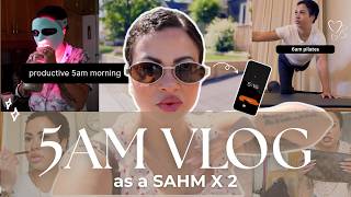 5 AM MORNING ROUTINE | PRODUCTIVE MORNING AS A SAHM OF 2 | Kayla Simone
